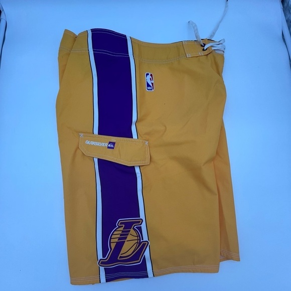 Quiksilver Yellow Board Shorts - Picture 3 of 4